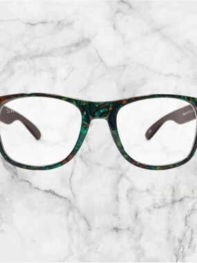 ShadyRays abalone seashell Green Tortoiseshell Glasses  with BlueShade lenses